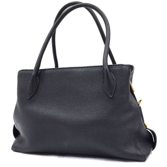 Prada Triangular Plate Black GD Metal Fittings Shoulder Bag - Picture 2 of 9